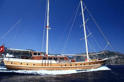 Turkish Motor sail Marmaris Gulet BILD 1
